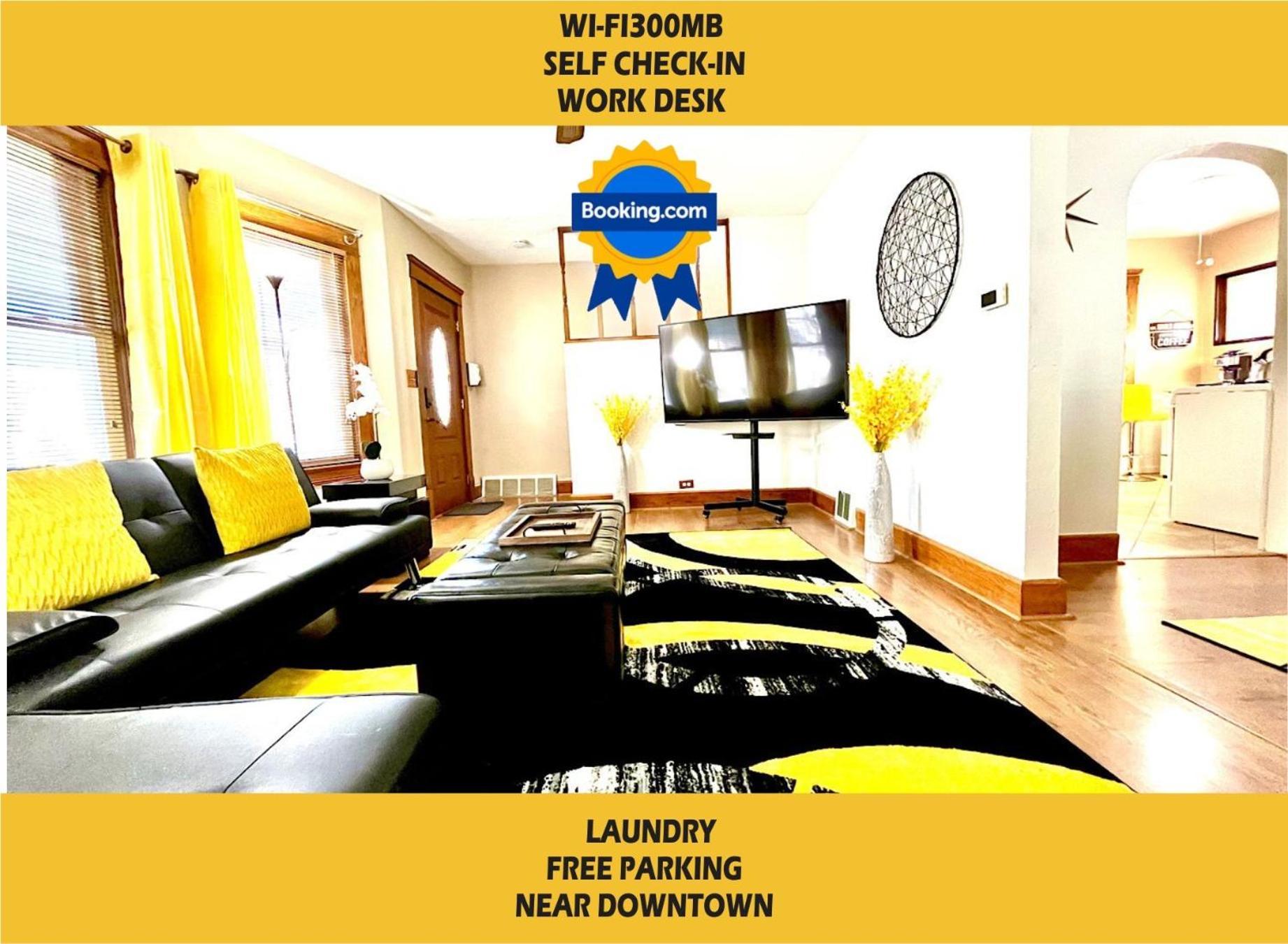 The Amber Retreat - Brooklyn Centre Comfort - Charming Space For Families, Couples & Business Travelers Near Downtown - With 300Mb Wifi, Parking & Self Check-In Cleveland Eksteriør billede